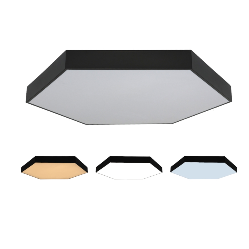 Oprawa sufitowa LED/200W/230V 3000/4000/6500K śr. 100 cm czarna