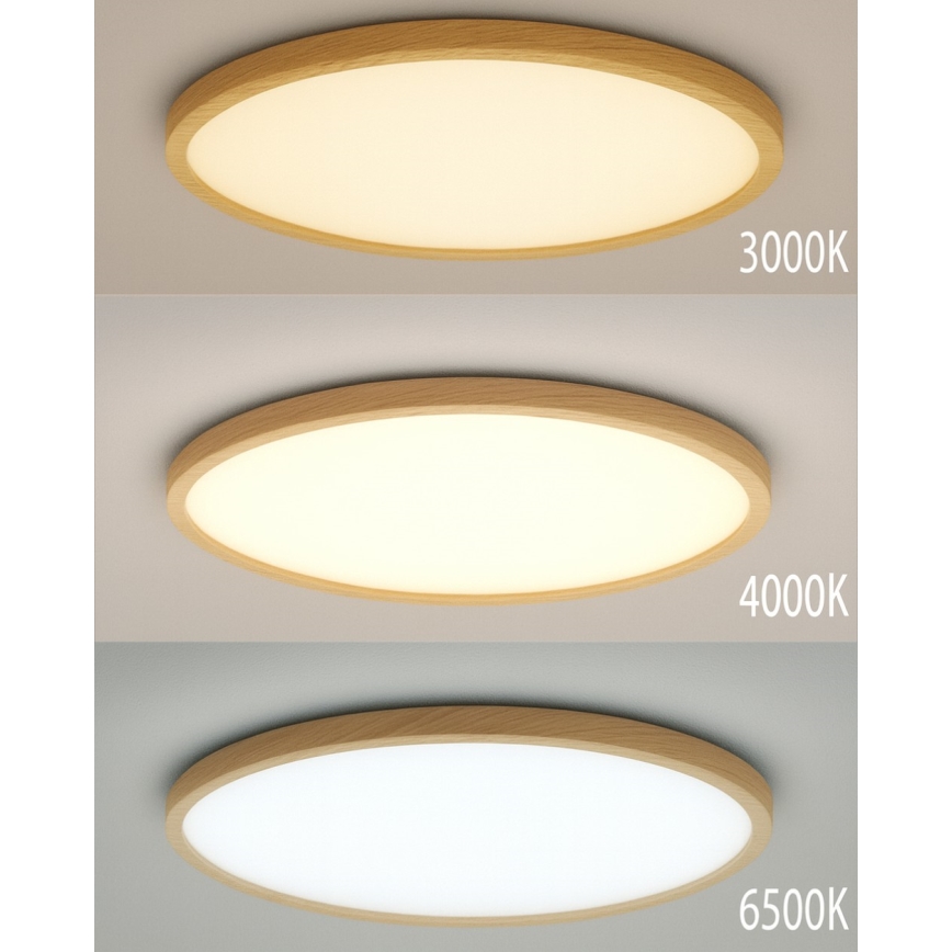 Oprawa sufitowa LED/24W/230V 3000/4000/6500K śr. 30 cm beżowa