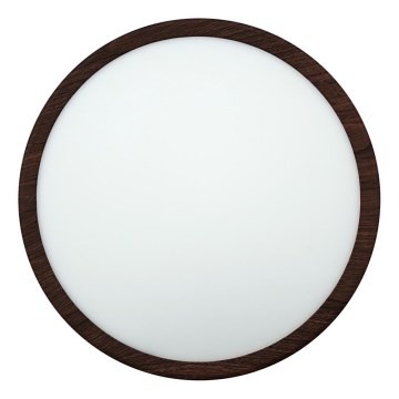 Oprawa sufitowa LED 24W/230V 3000/4000/6500K, śr. 30 cm, brązowa