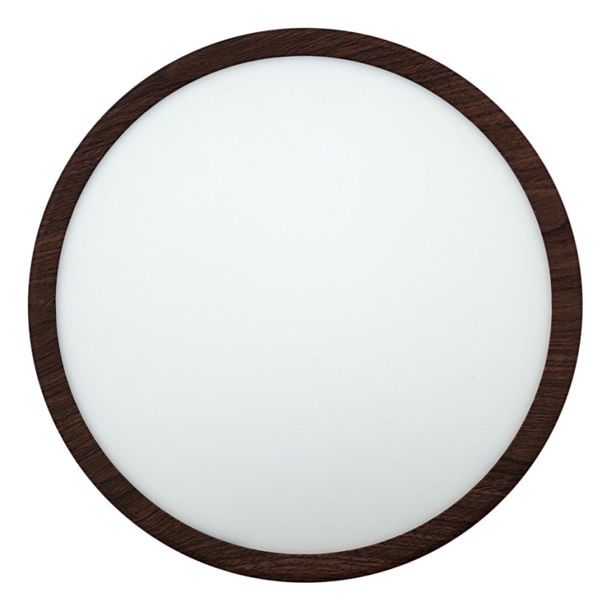 Oprawa sufitowa LED 24W/230V 3000/4000/6500K, śr. 30 cm, brązowa