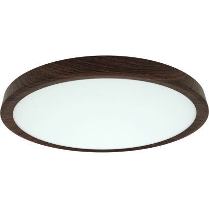 Oprawa sufitowa LED 24W/230V 3000/4000/6500K, śr. 30 cm, brązowa