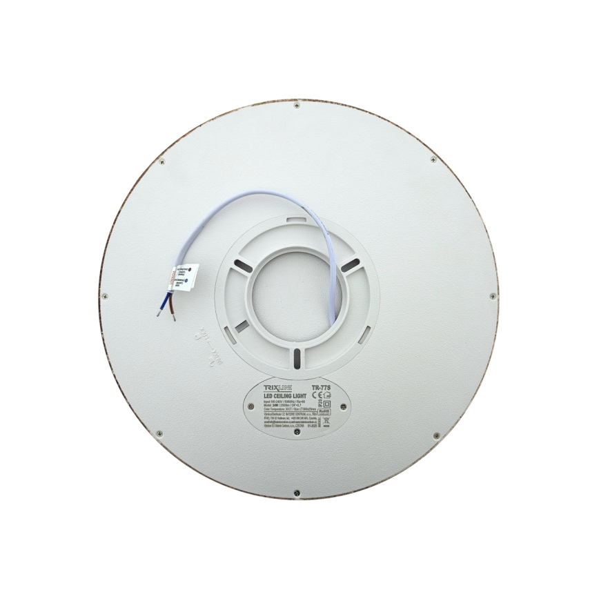 Oprawa sufitowa LED 24W/230V 3000/4000/6500K, śr. 30 cm, brązowa