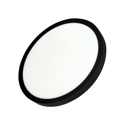Oprawa sufitowa LED 24W/230V 3000/4000/6500K, śr. 30 cm, czarna
