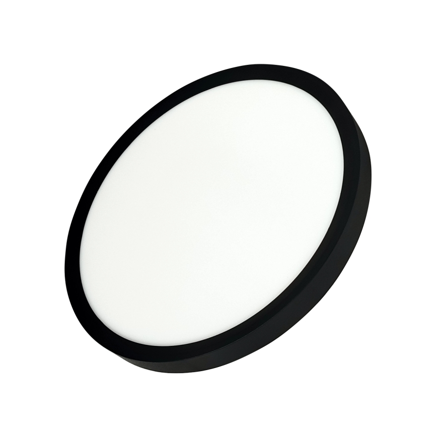 Oprawa sufitowa LED 24W/230V 3000/4000/6500K, śr. 30 cm, czarna