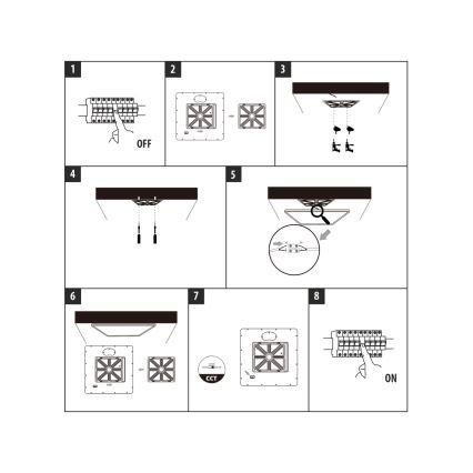 Oprawa sufitowa LED/32W/230V 3000/4000/6500K 40x40 cm beżowa