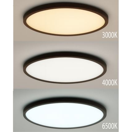 Oprawa sufitowa LED 32W 230V — barwa światła 3000/4000/6500 K, średnica 40 cm, brązowa