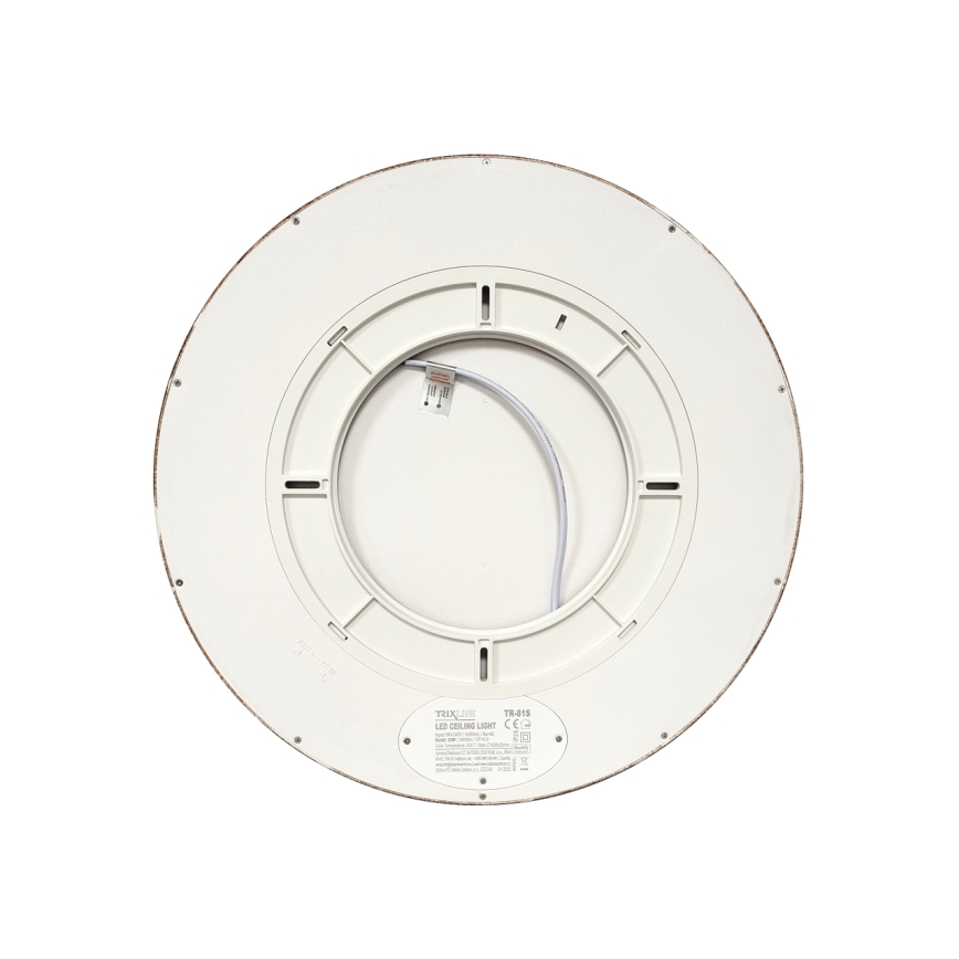 Oprawa sufitowa LED 32W 230V — barwa światła 3000/4000/6500 K, średnica 40 cm, brązowa