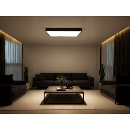 Oprawa sufitowa LED/340W/230V 3000/4000/6500K 100x100 cm czarna