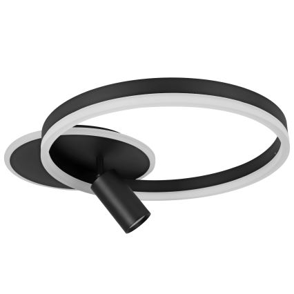 Oprawa sufitowa LED/38W/230V + 1xGU10/30W czarna