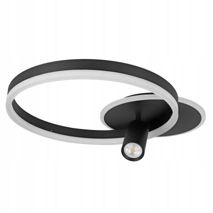Oprawa sufitowa LED/38W/230V + 1xGU10/30W czarna