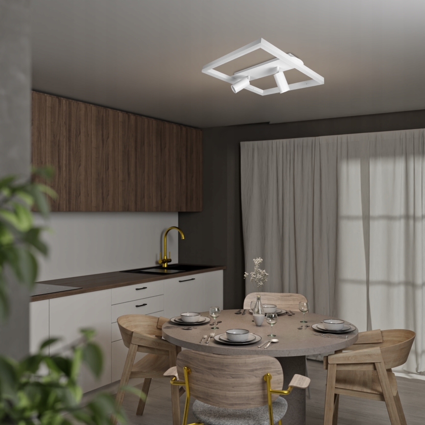 Oprawa sufitowa LED/38W/230V + 2xGU10/30W biała