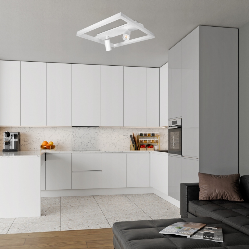 Oprawa sufitowa LED/38W/230V + 2xGU10/30W biała