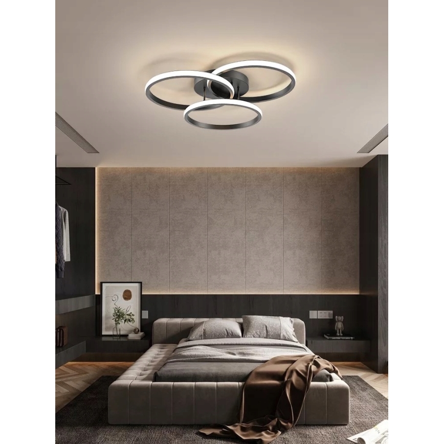 Oprawa sufitowa LED/38W/230V czarna