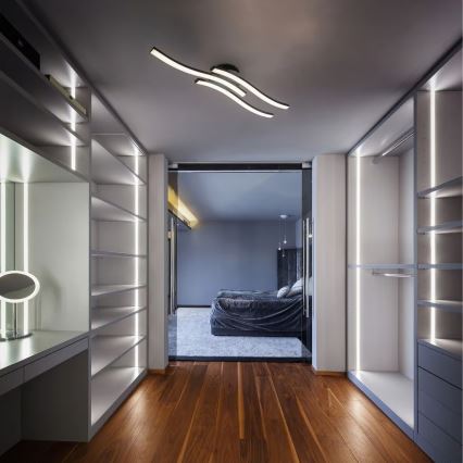 Oprawa sufitowa LED 3xLED/6W/230V 2700K czarna