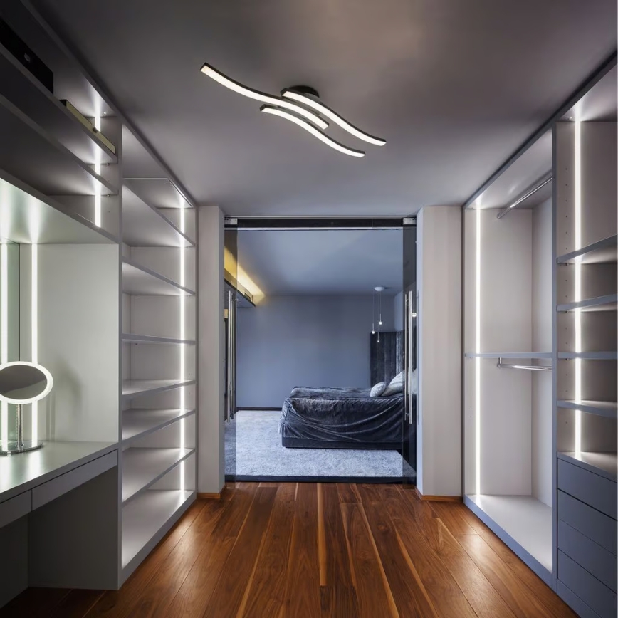 Oprawa sufitowa LED 3xLED/6W/230V 2700K czarna