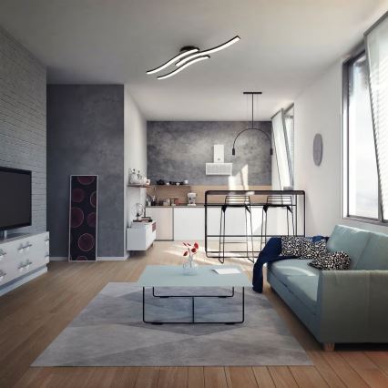 Oprawa sufitowa LED 3xLED/6W/230V 2700K czarna