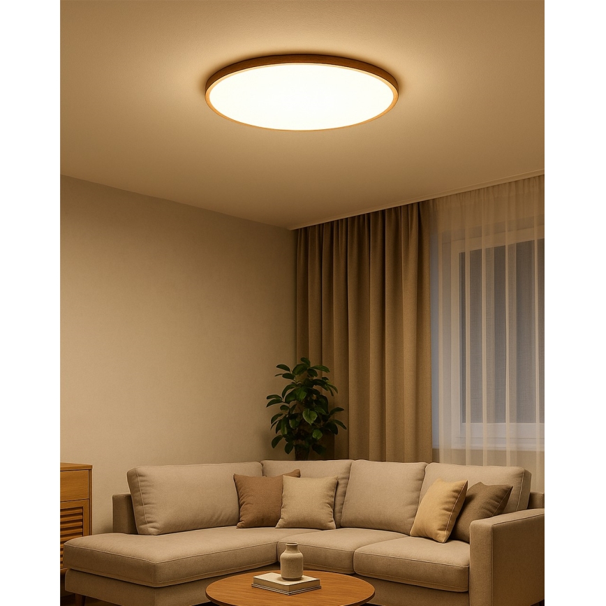 Oprawa sufitowa LED/40W/230V 3000/4000/6500K śr. 50 cm beżowa