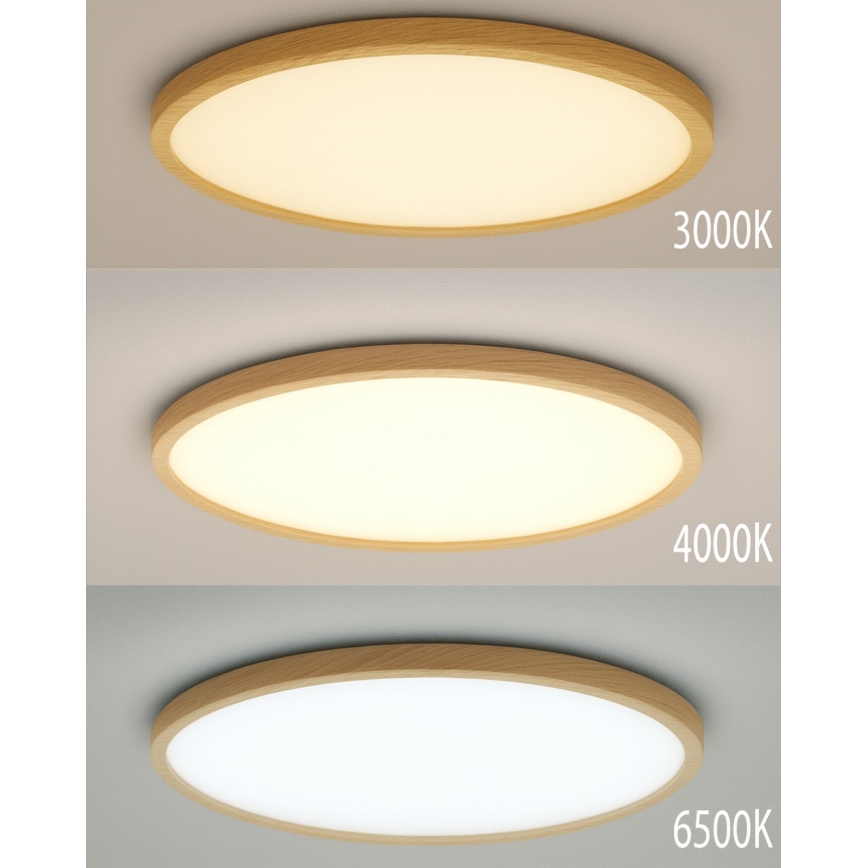 Oprawa sufitowa LED/40W/230V 3000/4000/6500K śr. 50 cm beżowa