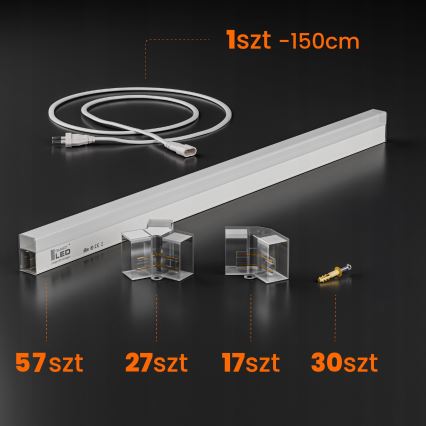 Oprawa sufitowa LED HEXAGON LED/456W/85-265V 4000K 522x298 cm CRI 90 IP54 biała