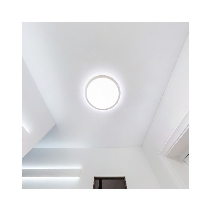 LED łazienkowa oprawa sufitowa DEFENDER LED/12/18/24W/230V 3000/4000/6500K IP65 śr. 30 cm biała
