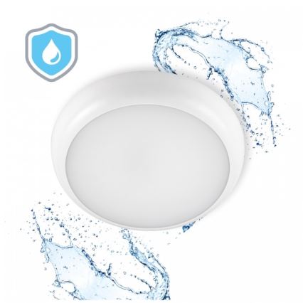 LED łazienkowa oprawa sufitowa DEFENDER LED/12/18/24W/230V 3000/4000/6500K IP65 śr. 30 cm biała