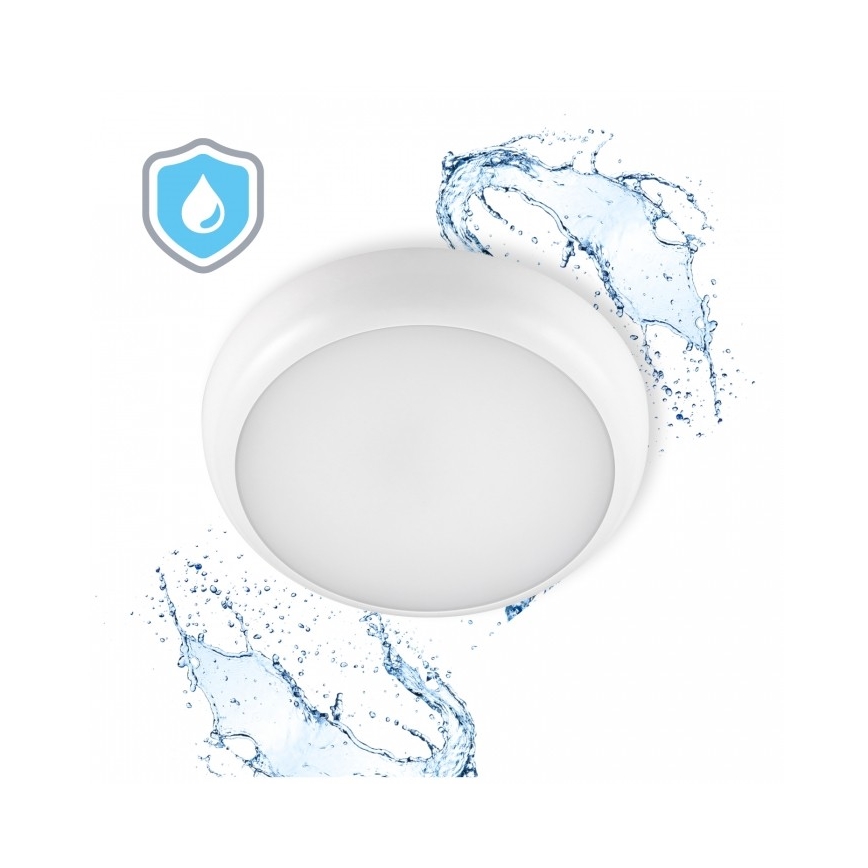 LED łazienkowa oprawa sufitowa DEFENDER LED/12/18/24W/230V 3000/4000/6500K IP65 śr. 30 cm biała