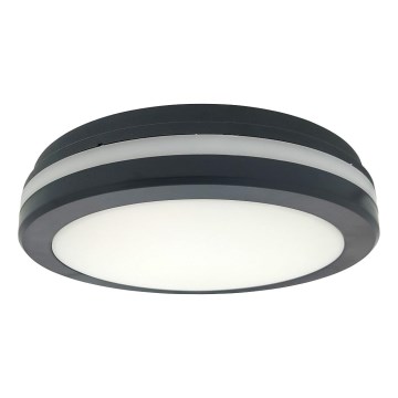 Oprawa sufitowa LED do łazienki z czujnikiem ruchu LED/20W/230V 3000/4000/6500K śr. 23 cm IP54 antracyt