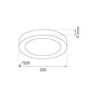 Oprawa sufitowa LED EVORA LED/18W/230V 3000/4000/6000K śr. 22,5 cm biała