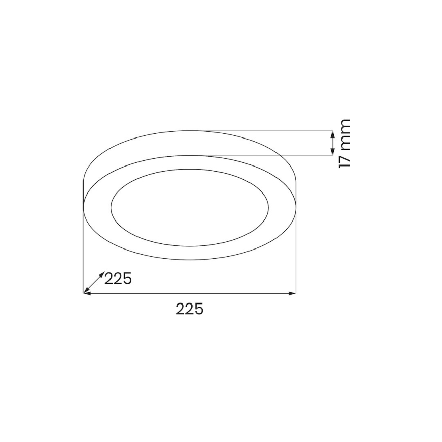 Oprawa sufitowa LED EVORA LED/18W/230V 3000/4000/6000K śr. 22,5 cm biała