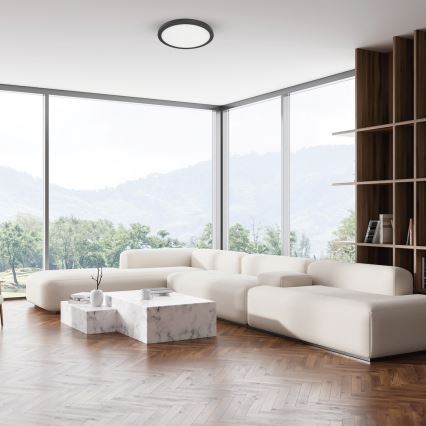 Oprawa sufitowa LED EVORA LED/24W/230V 3000/4000/6000K śr. 30 cm czarna