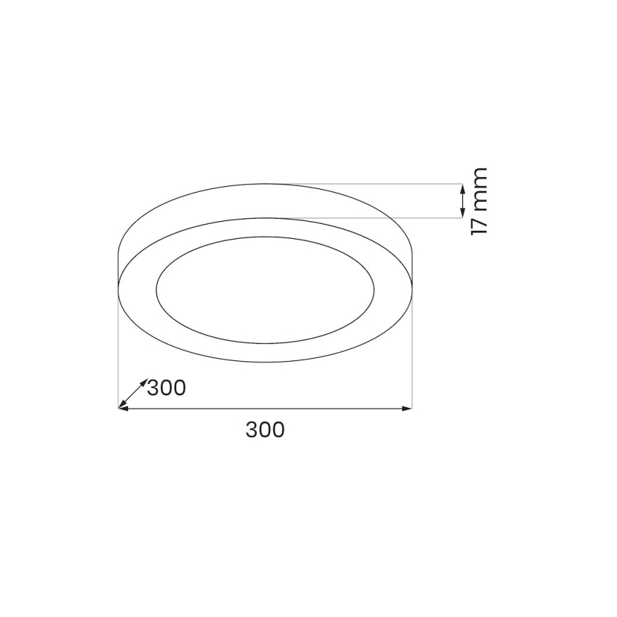 Oprawa sufitowa LED EVORA LED/24W/230V 3000/4000/6000K śr. 30 cm czarna