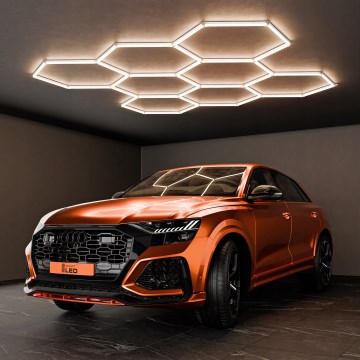 Oprawa sufitowa LED HEXAGON LED/570W/85-265V 6500K 522x298 cm CRI 90 IP54 biała