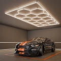 Oprawa sufitowa LED HEXAGON LED/696W/85-265V 4000K 484x243 cm CRI 90 IP44 biała