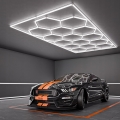 Oprawa sufitowa LED HEXAGON LED/696W/85-265V 6500K 484x243 cm CRI 90 IP44 biała