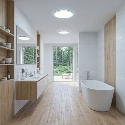 Oprawa sufitowa LED HUGO LED/16/24/32W/230V 3000/4000/6500K śr. 37 cm IP54 biała