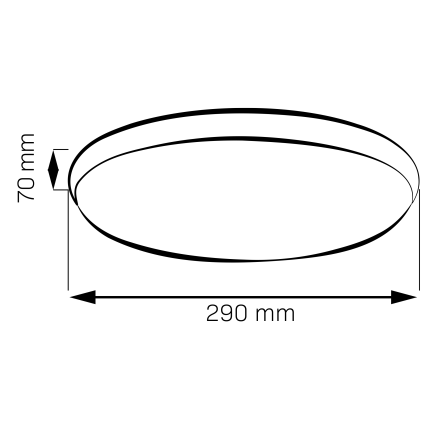 Oprawa sufitowa LED LIBRA LED/15W/230V 4000K Ø 29 cm chrom błyszczący
