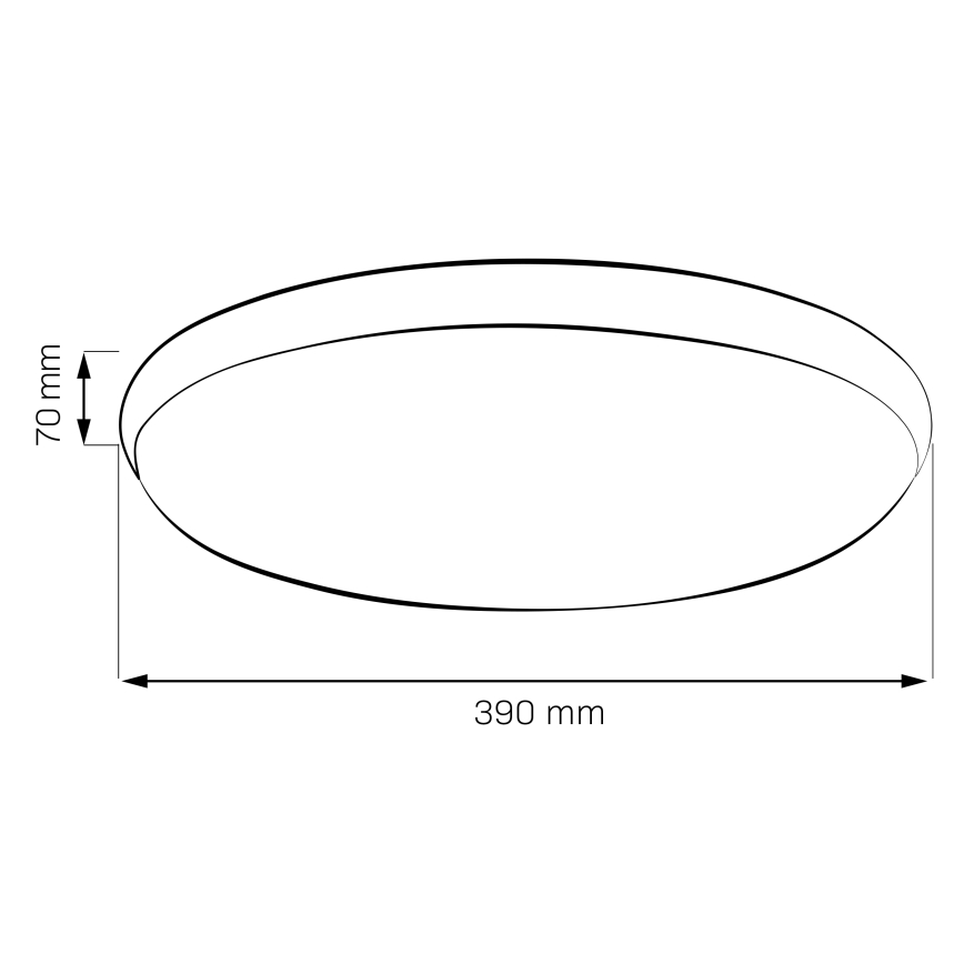 Oprawa sufitowa LED LIBRA LED/24W/230V 4000K śr. 39 cm błyszczący chrom