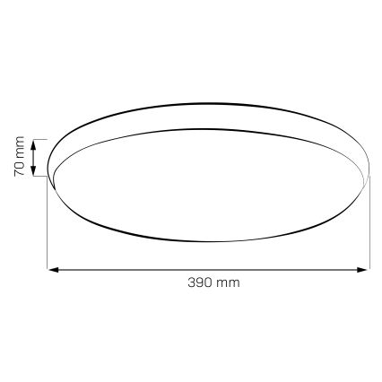 Oprawa sufitowa LED LIBRA LED/24W/230V 4000K Ø 39 cm złota