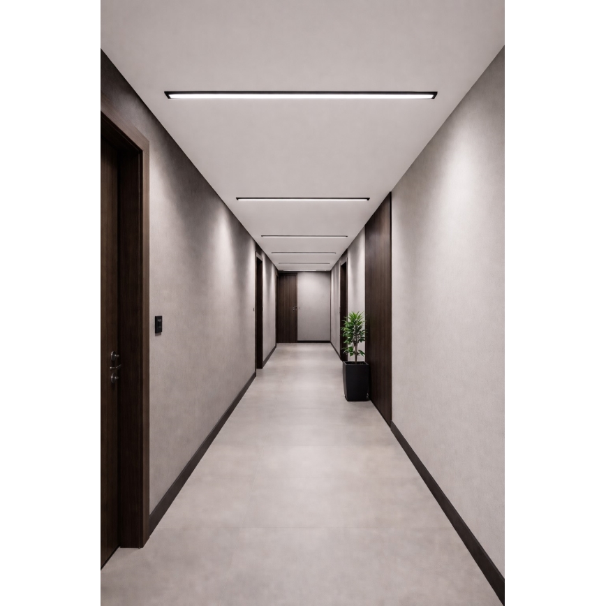 Oprawa sufitowa LED REDOM LED/24W/230V 4000K 60 cm czarna