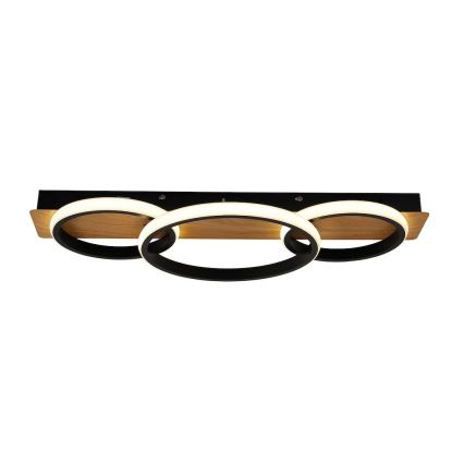 Oprawa sufitowa LED ROWENA LED/18W/230V czarna/brązowa