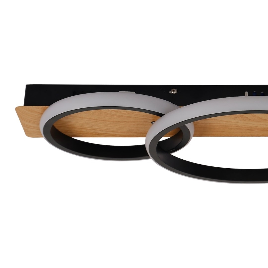 Oprawa sufitowa LED ROWENA LED/18W/230V czarna/brązowa