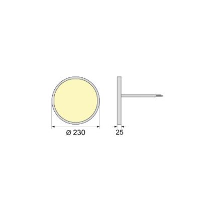 Oprawa sufitowa LED SIMEN LED/18W/230V 4000K IP40 śr. 23 cm biała UGR19