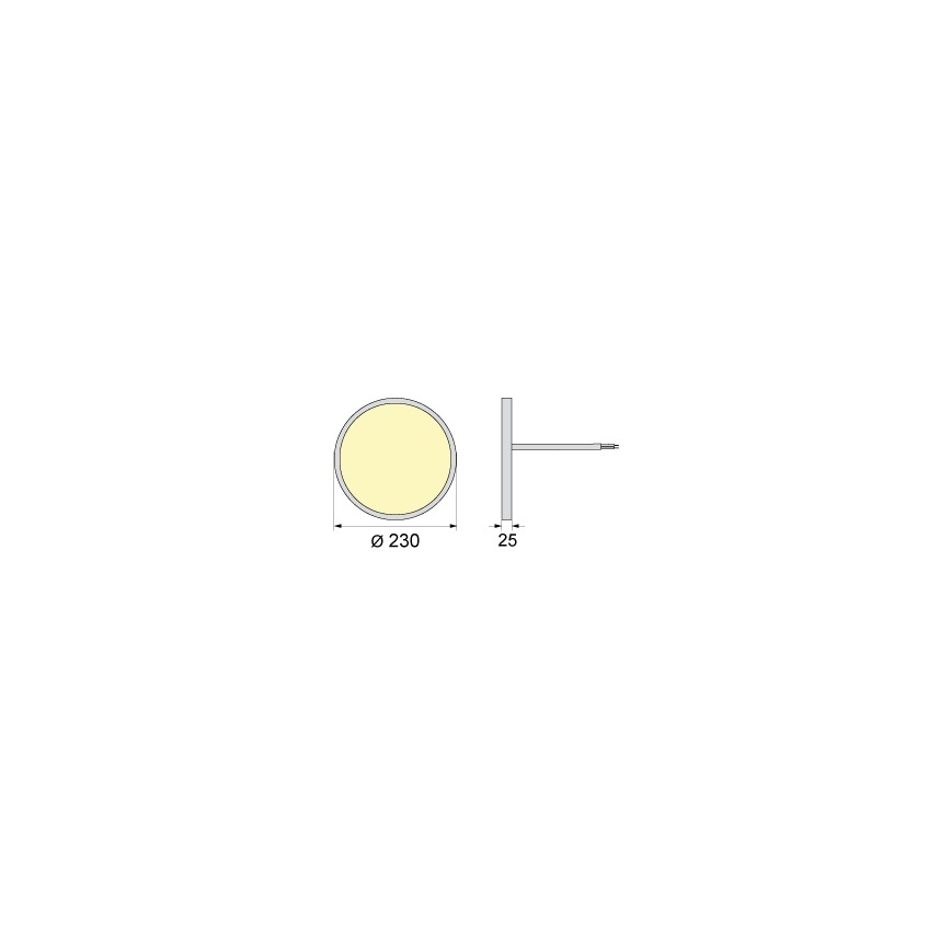 Oprawa sufitowa LED SIMEN LED/18W/230V 4000K IP40 śr. 23 cm biała UGR19