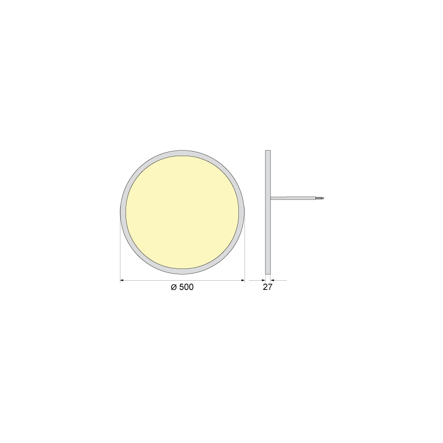 Oprawa sufitowa LED SIMEN LED/40W/230V 4000K IP40 Ø 50 cm biała UGR19