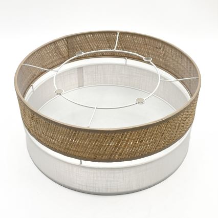 Oprawa sufitowa LED SIRJA BOHO LED/20W/230V 4000K śr. 35 cm beżowy/biały