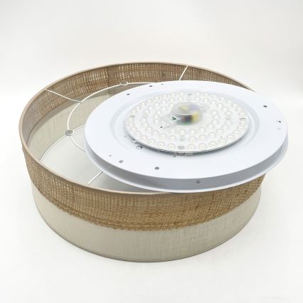 Oprawa sufitowa LED SIRJA BOHO LED/36W/230V 4000K śr. 45 cm beżowa/kremowa