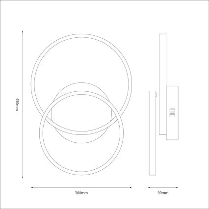 Oprawa sufitowa LED TITANO 12W/230V czarna