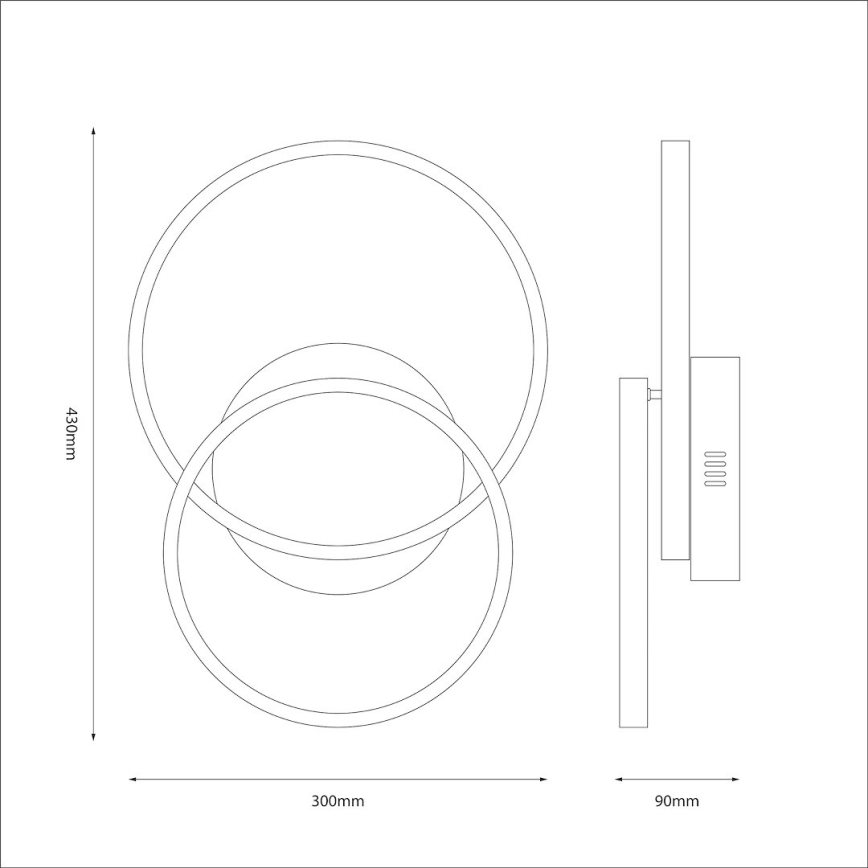 Oprawa sufitowa LED TITANO 12W/230V czarna