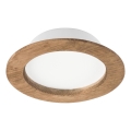 Oprawa sufitowa LED WOODY SPOT LED/12,5W/230V 3000K orzech Ø 16 cm