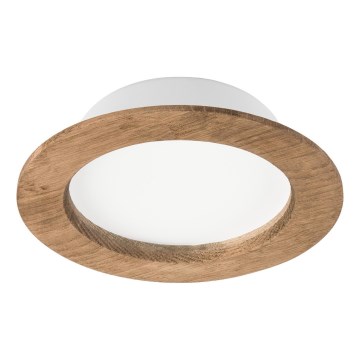 Oprawa sufitowa LED WOODY SPOT LED/12,5W/230V 3000K orzech Ø 16 cm